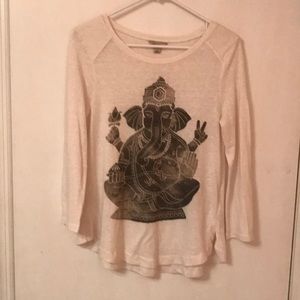 NWOT Lucky Brand LS graphic top